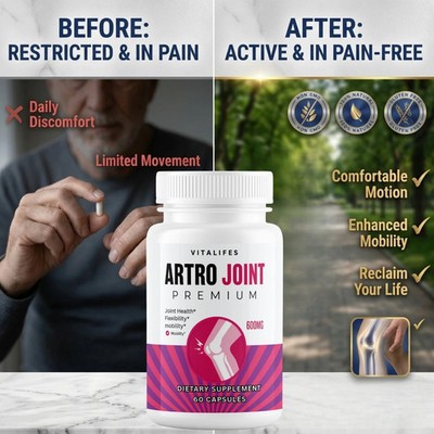 (1 Pack) Artro Joint Advanced Joints & Mobility Support ArtroJoint 60 Capsules