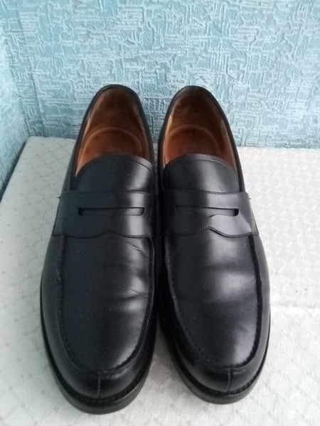 Men Church'S Heels Black Leather 45