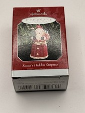 New Hallmark Keepsake 1998 Santa's Hidden Surprise 25th Anniversary Ornament