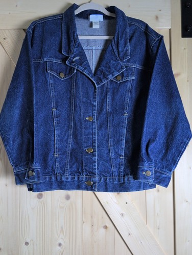 Vintage Women's Blue jean jacket Sunset Blues made by Chic S Medium