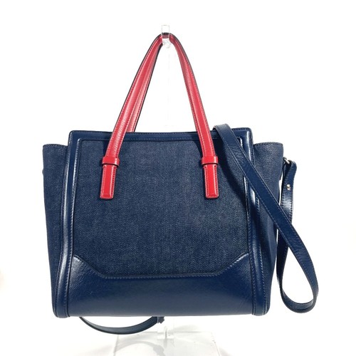 Salvatore Ferragamo logo 2WAY Bag Shoulder Bag Crossbody Handbag Tote Bag - Picture 9 of 16