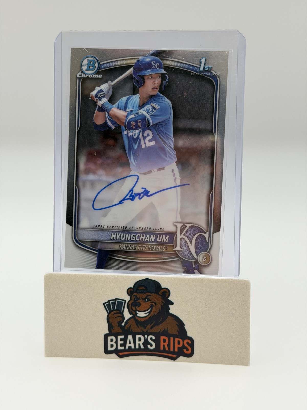 2025 Bowman - Chrome Prospect Autographs Hyungchan Um #CPA-HU (AU, RC)