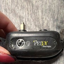 PetJoy Rechargeable Static/Shock Dog Bark Collar Adjustable Strap for M L Dogs