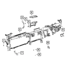 Mopar 68354583AA GPS Navigation System Bracket
