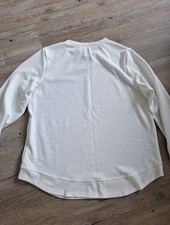 Weißes Waffel-Strick Langarmshirt Damen Gr. ...