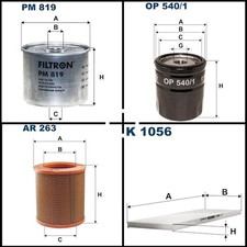 Filtron Filterset, Inspektionspaket für VW PASSAT B2 Variant PASSAT B1 Variant