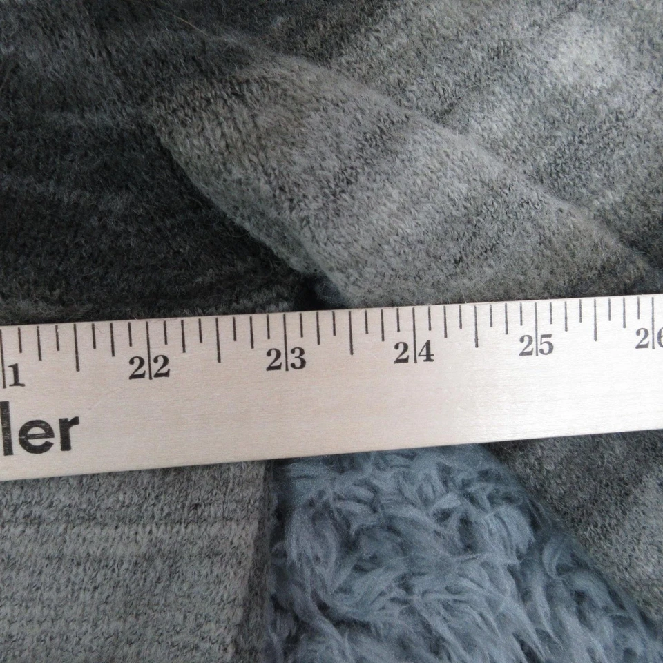 Nudie Jeans Co Sweater Mens 2XL Gray Ombre Stripe Crewneck Wool Blend Knit - Image 4 of 4