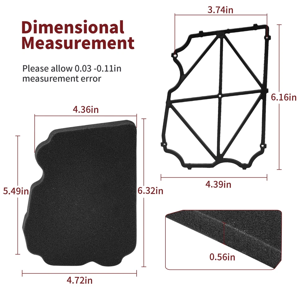 1987-24 PARA YAMAHA TW200 TRAILWAY TW 200 ELEMENTO DE FILTRO DE AIRE ESPUMA CON SOPORTE GUÍA Foto 3 de 4