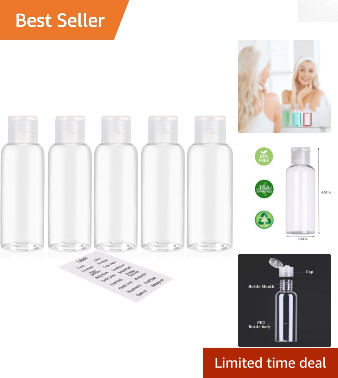 - 3.4oz Leak Proof & Versatile For Any Occasion