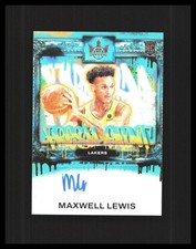 2023-24 Maxwell Lewis Rookie Auto Court Kings Fresh Paint /125 #FP-MLL LA Lakers
