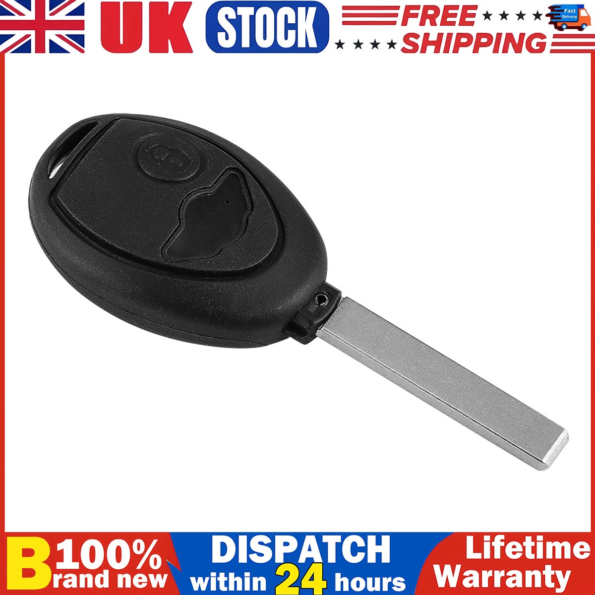 2 Button Key Fob Case Replacement For BMW Mini One Cooper S R53 R50 2000 - Cover
