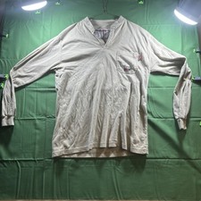Walls FR Beige Flame Resistant Cotton Jersey Henley Work Shirt L