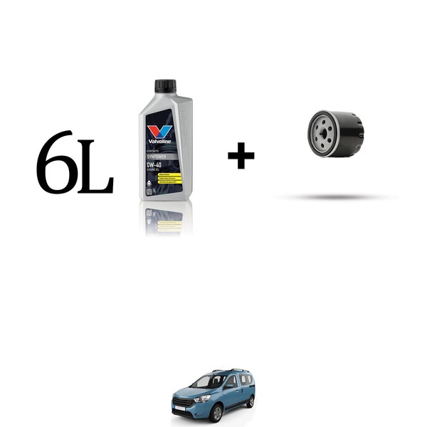 ÖLfilter Kit Und 6L FüR Dacia Dokker 1.5 Dci 55KW Ab 2012-image