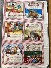 VTG Mary Engelbreit VIP Cranston Merry Little Christmas Soft Book Fabric Panel