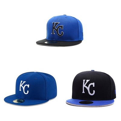 Kansas City Royals New Era 59FIFTY KC Logo Fitted Hat MLB Collection