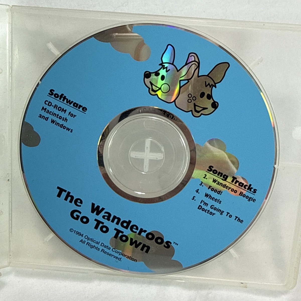 Kinderventures The Wanderoos Go To Town PC Game CD 1994 Optical