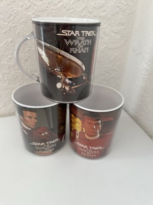 Vintage 1982 Star Trek II Wrath of Khan Mugs Set of 3 Ampro Image Products