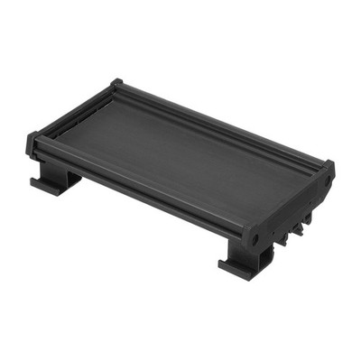 MECCANIXITY DIN Rail Mount Carrier for 100mm x 72mm PCB, x 72mm, Black