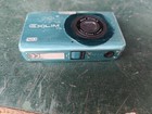 Casio Exilim 12.1MP 3x Zoom Digital Camera Teal Blue w/ NP-60 Battery Untested — photo 2