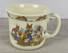 VTG 1936 Royal Doulton Bunnykins Mug Fine Bone China Mom's with Baby Carriages