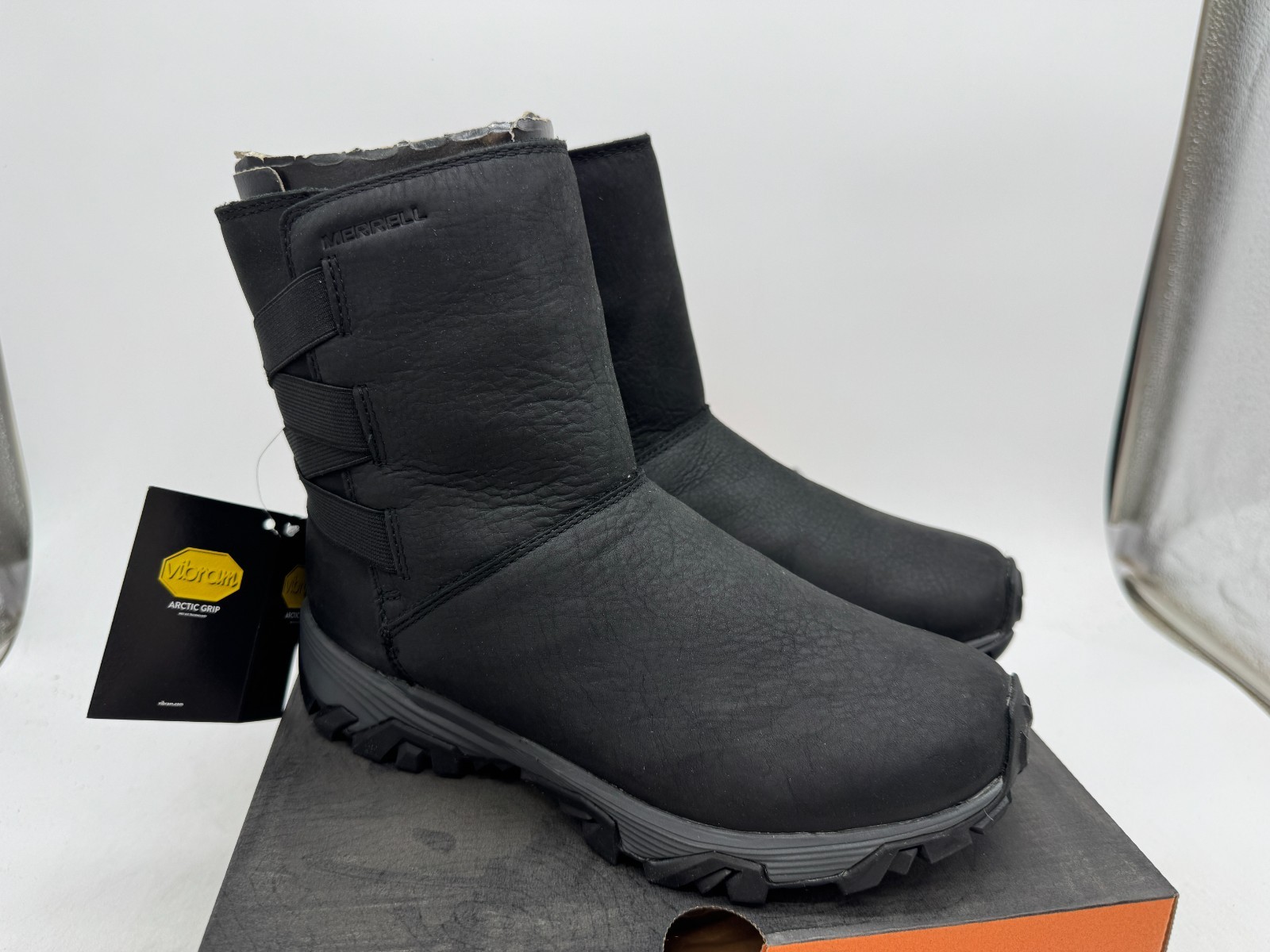 Merrell Coldp Ice+ Stivali Invernali Elasticizzati Polari Impermeabili Donna Nero 6 5