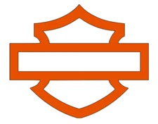 Vinyl Car Decal Sticker - Harley Motorcycle Replica Style Bar Shield bike helmet