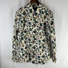 Rodd & Gunn L/S Button Shirt Fruit Nature Sports Fit Cotton Men’s Medium Italian