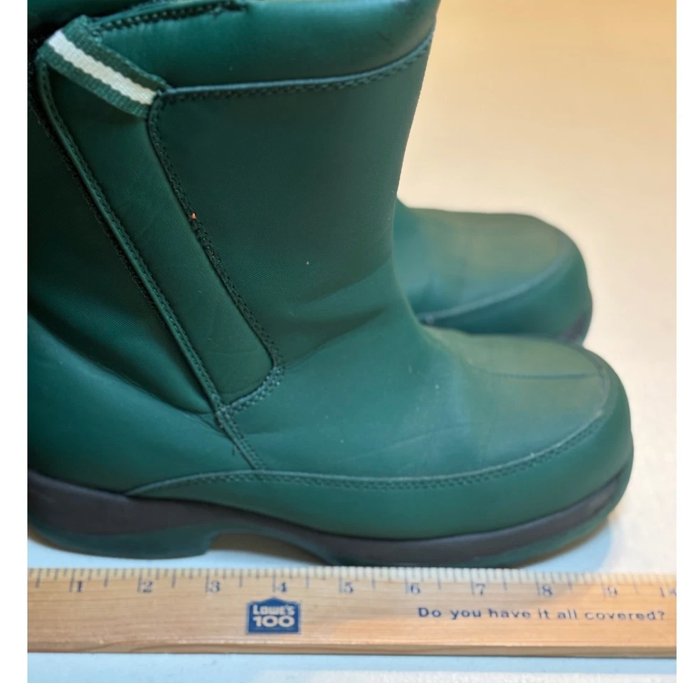 Botas de nieve Lands End para niños verdes de invierno impermeables aisladas para niños talla 5 Foto 3 de 4