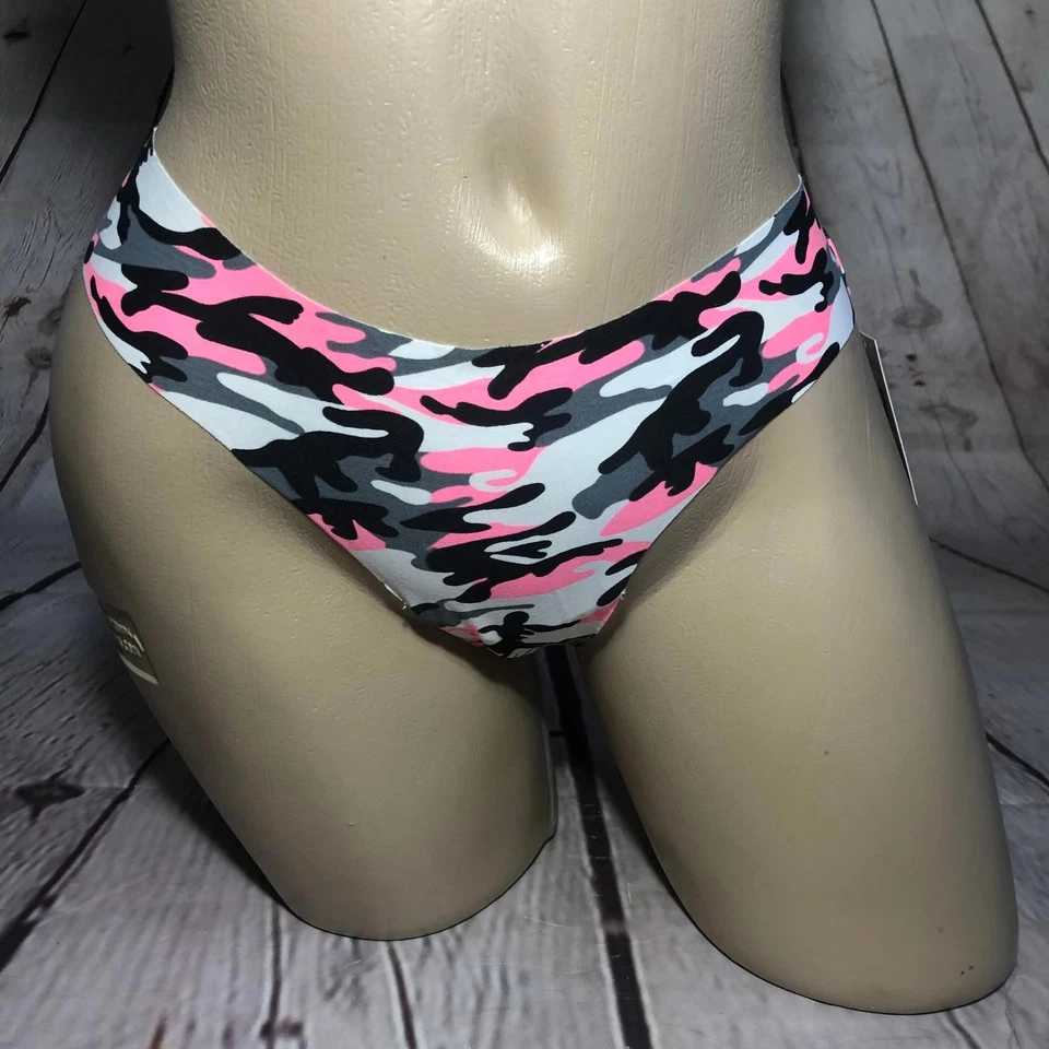 РОДНОЙ INTATES 3 лазерной резки стринги в розовый камуфляж новый большой - Изображение 2 из 3