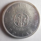 1964 CANADA DOLLAR - AU/UNC - Excellent Silver Crown Coin - Lot A20