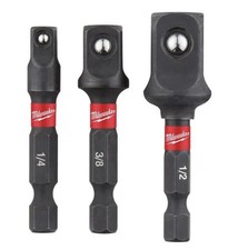 Milwaukee Shockwave Impact Socket Adaptor Set (3pcs)