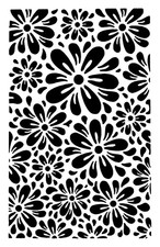 Really Great Stencils, Daisy Burst Stencil, 5x8", Cheerful Blooms, Happy Flowers