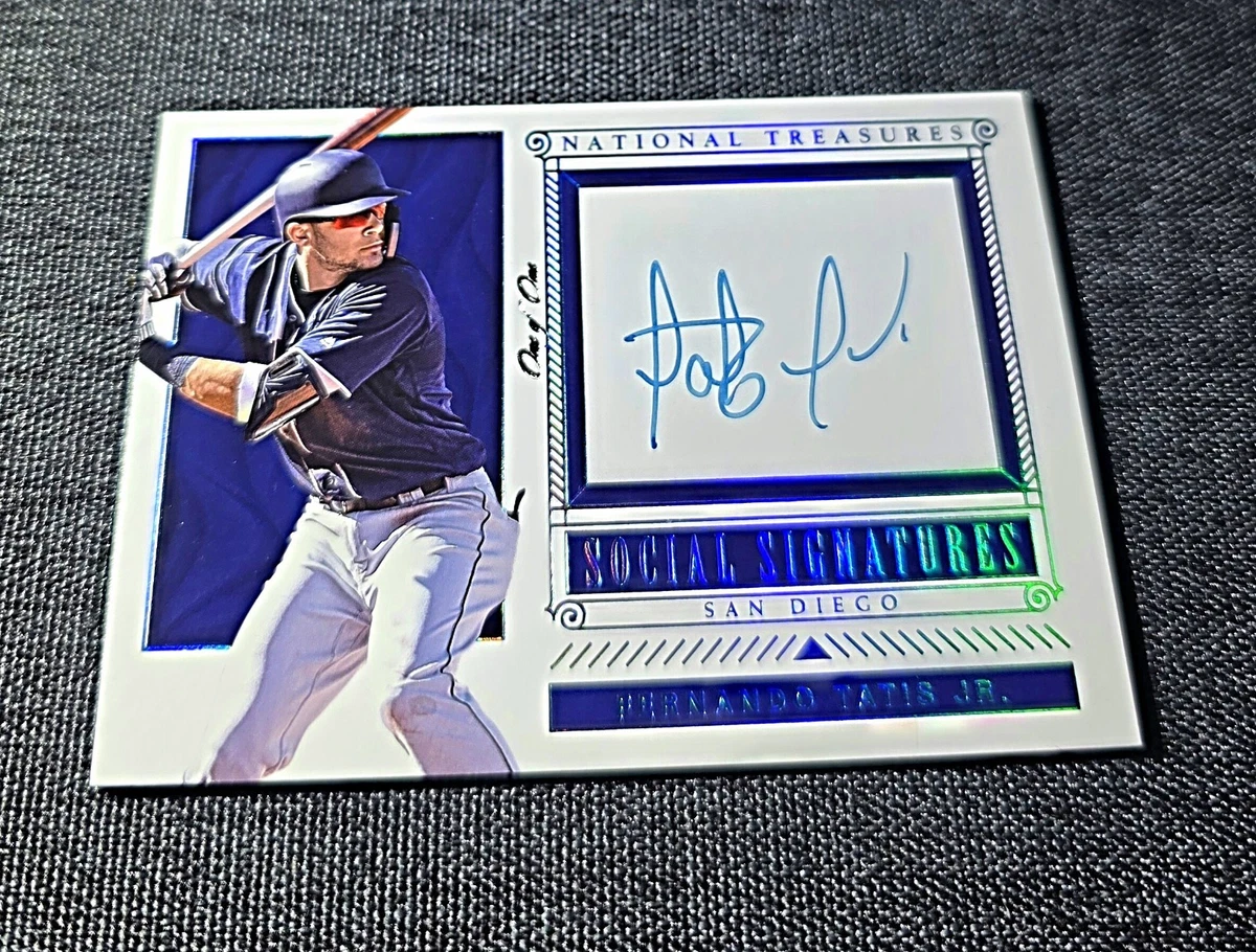 [お盆セール] 2019 フェルナンド タティ-ス直筆サインルーキーカード！ 2019 Panini National Treasures - Fernando Tatís Jr. #GGS-FT for