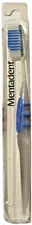 VTG Mentadent Toothbrush Full Head, Soft Flared Side Bristles, Rubber Grip, BLUE