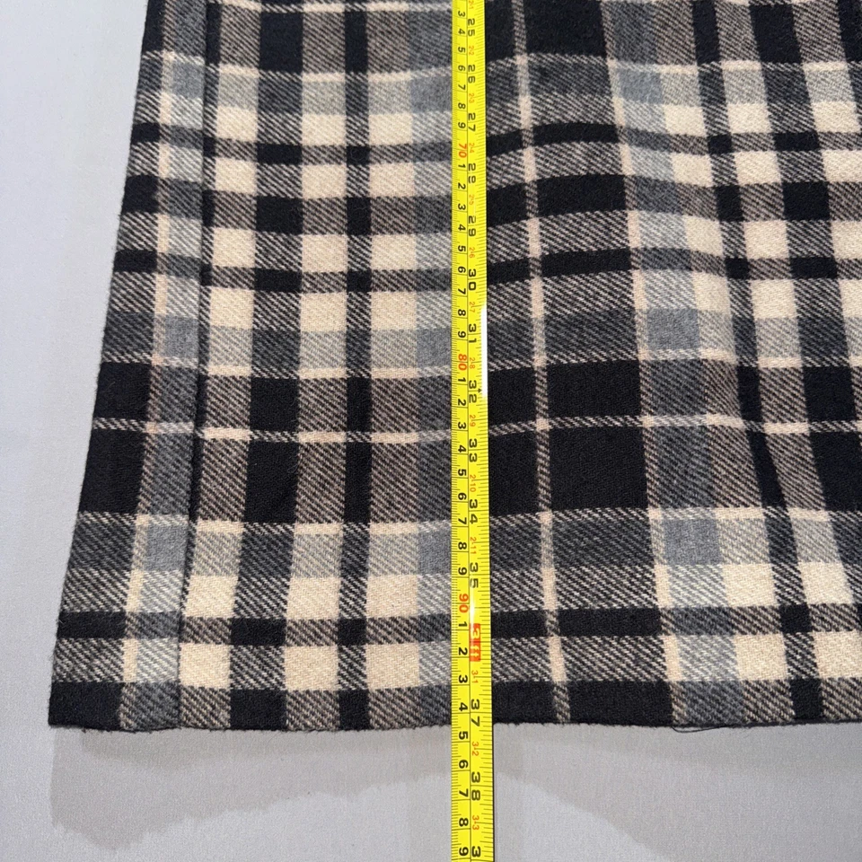 Cambridge Country Vintage Wool Blend Plaid Wrap Midi Skirt Sz 14 Cottagecore - Image 4 of 4