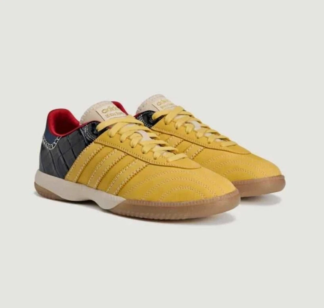Adidas X Wales Bonner Samba MN Sneakers Yellow St Fade Gold 2025 Mens Size 7.5 adidas x Wales Bonner Mn Samba Suede St Fade Gold S14/ St  main image 2