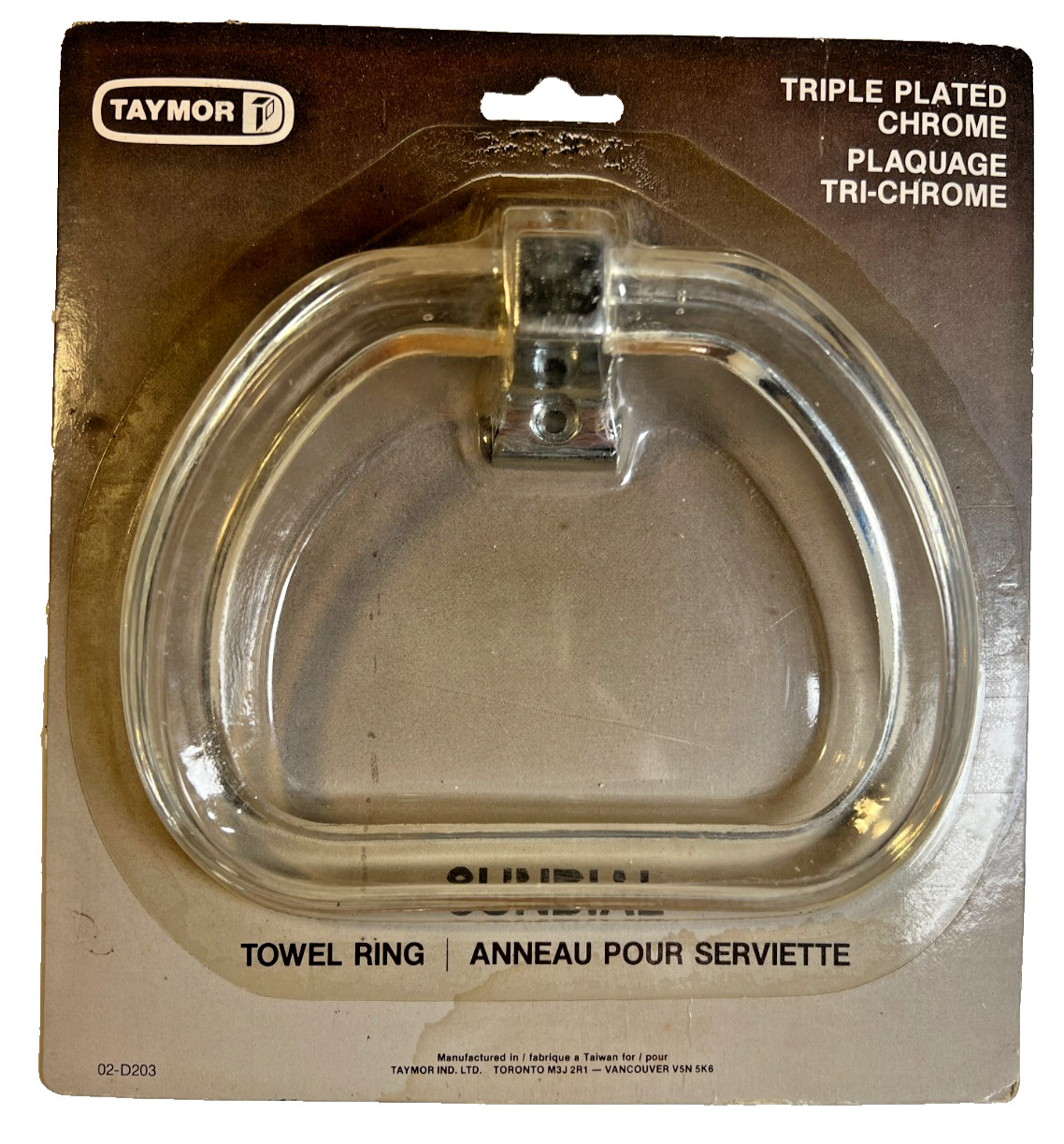 Ring Holder Chrome Mount Nos Bathroom 1970s 1980s 70s 80s