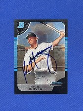 2005 Bowman Chrome Draft Picks #BDP71 Kris Harvey signed auto autograph X