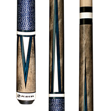 Players 4 Point White Cue With Blue Double Pressed Irish Linen Wrap C-810 New!