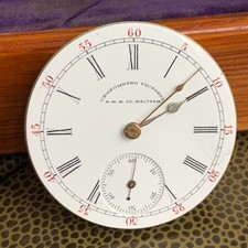 1899 Waltham Chronometro Victoria 16S 15J Open Face Pocket Watch Movement Runs