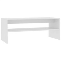 Tinkaro Couchtisch Weiß 100×40×40 Cm Spanplatte