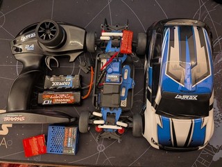 Traxxas LaTrax Rally 1/18 4WD RC Car with Upgraded iD Charger & 2 Batteries