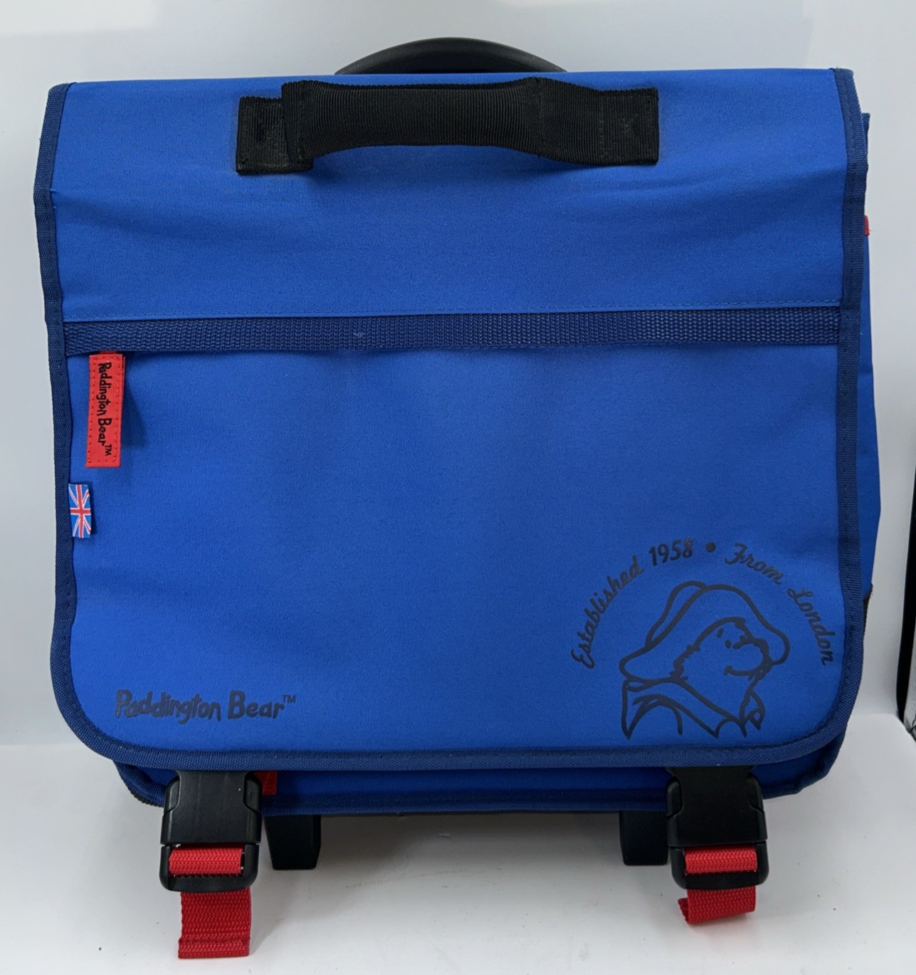 PADDINGTON BEAR CHILDS BLUE BACKPACK BAG WHEELED SUITCASE ROLLER TRAVEL BAG image 2
