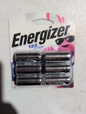 Energizer 123 Lithium Batteries 6 Pack , 3V Photo Batteries