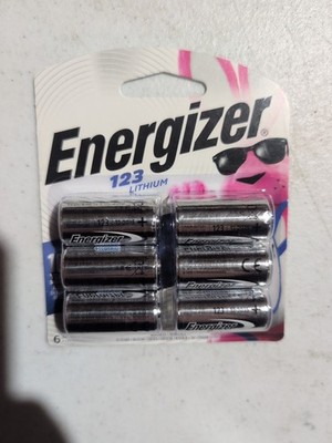 Energizer 123 Lithium Batteries (6 Pack), 3V Photo Batteries