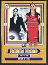 2025 Panini Donruss WNBA Press Proof Gold # 05/10 Sonia Citron #17 Rookie RC