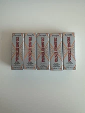 5 x Benefit Precisely, My Brow Wax Full-Pigment 3 Warm Light Brown Mini 1.5g NEW