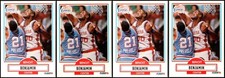 1990 Fleer Benoit Benjamin (4) Card Lot - EXCLUSIVE OFFER – ACT QUICK!