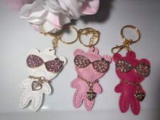 Bear keychain, Cute Sun glass Soft Bear Keychain, Car Keychain Accessories