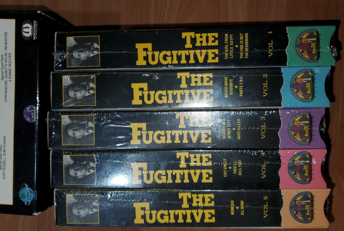 Fugitive, The - Collection - V. 1-5 (VHS, 5-Tape Set) for sale
